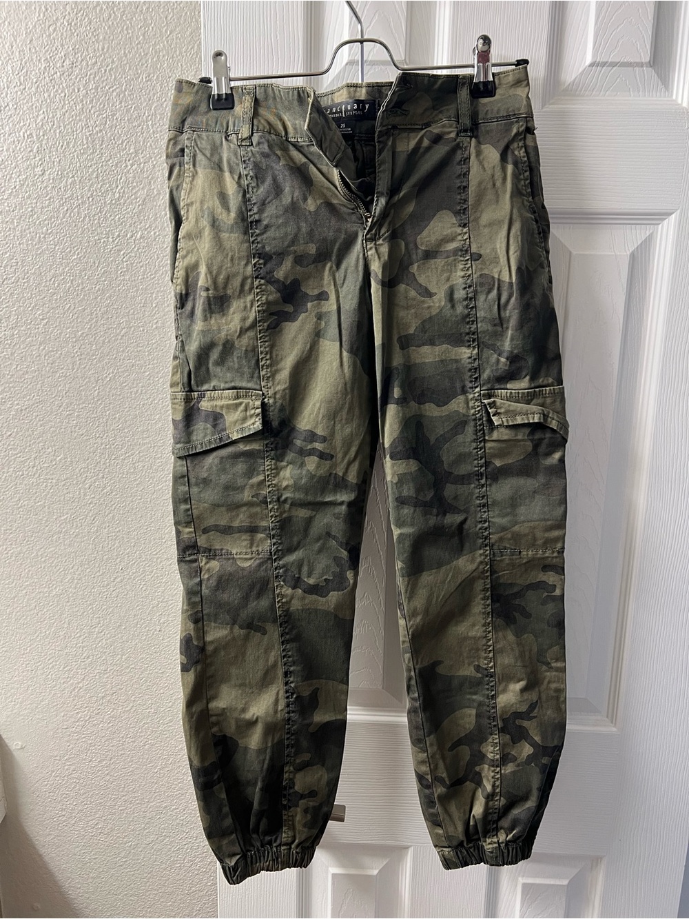 Sanctuary Womens Camo Cargo Pants - Green
